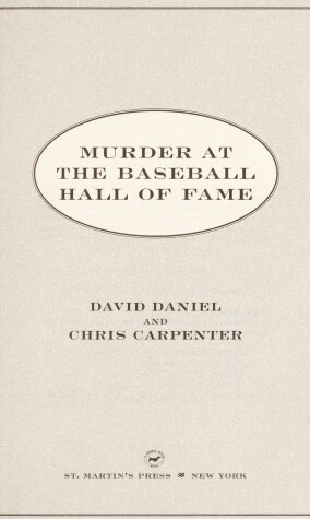 Book cover for Murder at the Baseball Hall of Fame