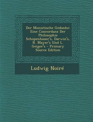 Book cover for Der Monistische Gedanke