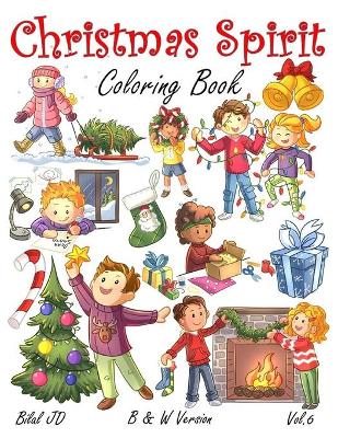 Book cover for Christmas Spirit Coloring Book