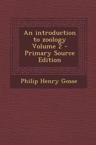 Cover of Introduction to Zoology Volume 2