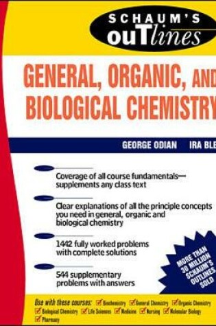 Cover of Schaum's Outline of General, Organic and Biological Chemistry