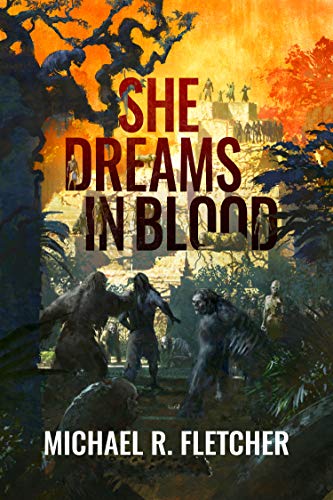 Book cover for She Dreams in Blood