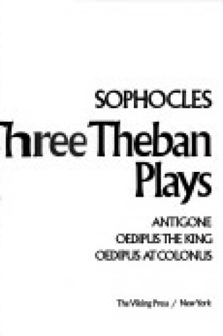 Cover of Three Theban Plays