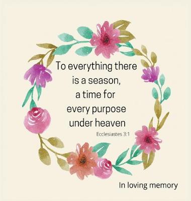 Book cover for Religious Condolence Book for Funerals (Hardcover)