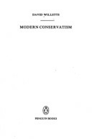 Cover of Modern Conservatism