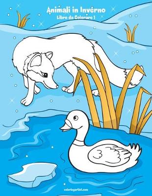 Cover of Animali in Inverno Libro da Colorare 1