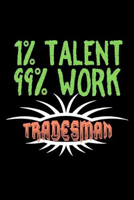 Book cover for 1% talent. 99% work. Tradesman