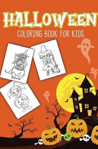 Cover of Halloween Coloring Book For Kids