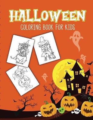 Book cover for Halloween Coloring Book For Kids