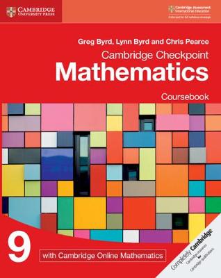 Book cover for Cambridge Checkpoint Mathematics Coursebook 9 with Cambridge Online Mathematics (1 Year)