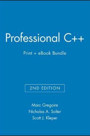 Cover of Professional C++, 2e Print + eBook Bundle