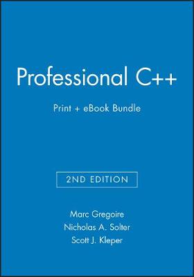 Book cover for Professional C++, 2e Print + eBook Bundle