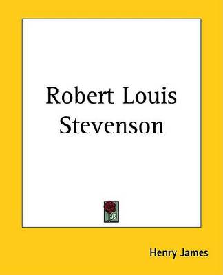 Book cover for Robert Louis Stevenson