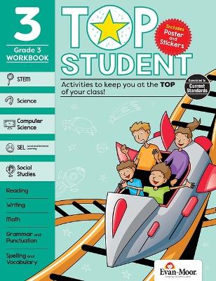 Book cover for Top Student, Grade 3 Workbook