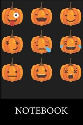 Cover of Halloween Pumpkins Emoji Notebook