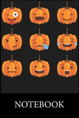 Book cover for Halloween Pumpkins Emoji Notebook