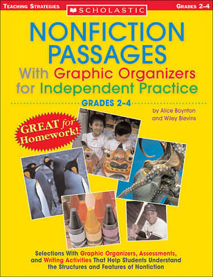 Book cover for Nonfiction Passages with Graphic Organizers for Independent Practice: Grades 2-4