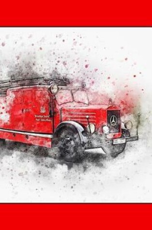 Cover of Red Fire Engine - Lined Notebook