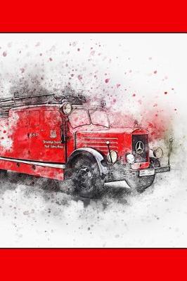 Book cover for Red Fire Engine - Lined Notebook