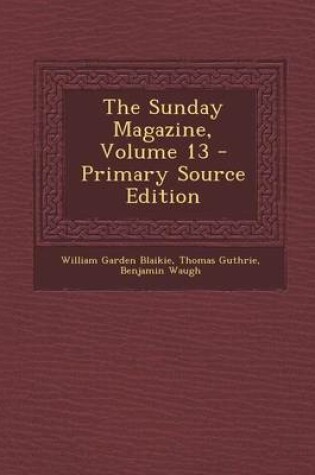 Cover of The Sunday Magazine, Volume 13