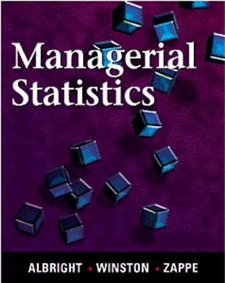 Book cover for Managerial Statistics