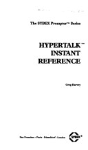 Book cover for Hypertalk Instant Reference