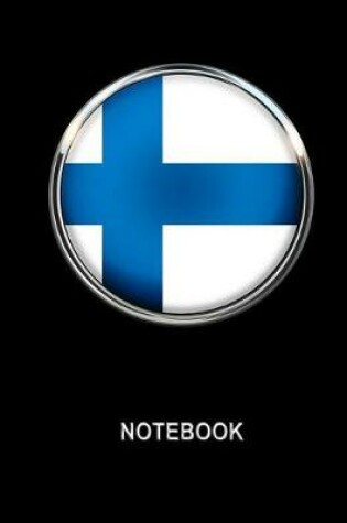 Cover of Notebook. Finland Flag Cover. Composition Notebook. College Ruled. 8.5 x 11. 120 Pages.