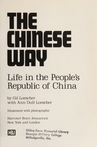 Cover of The Chinese Way