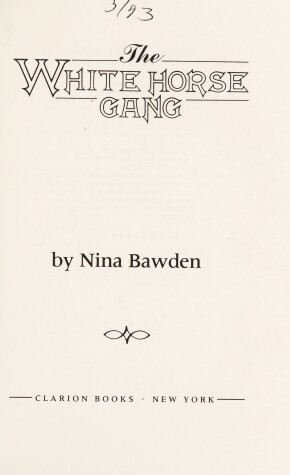 Book cover for The White Horse Gang