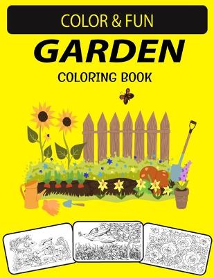 Book cover for Garden Coloring Book