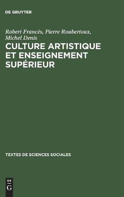 Cover of Culture artistique et enseignement sup�rieur