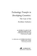 Cover of Technology Transfer to Developing Countries