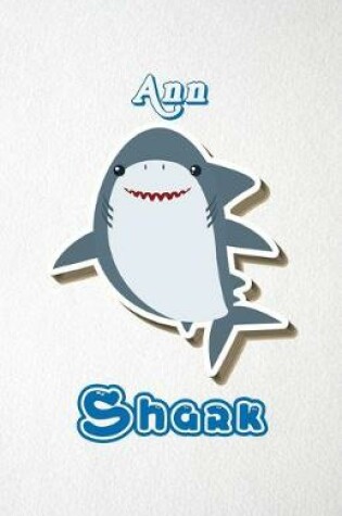 Cover of Ann Shark A5 Lined Notebook 110 Pages