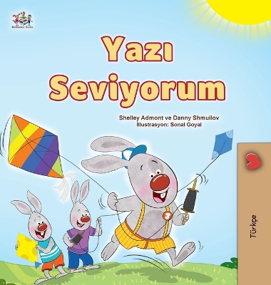 Book cover for I Love Summer (Turkish Children's Book)