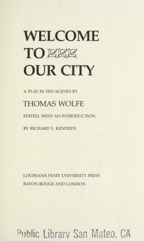 Book cover for Welcome to Our City