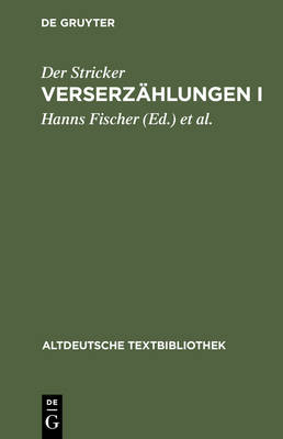 Book cover for Verserzahlungen I