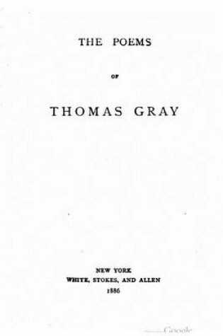 Cover of The poems of Thomas Gray