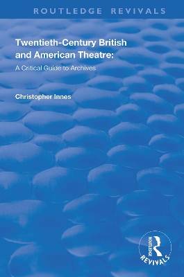 Cover of Twentieth-Century British and American Theatre