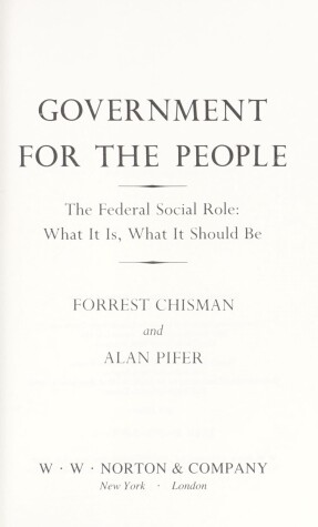 Book cover for GOVERNMENT FOR PEOPLE CL