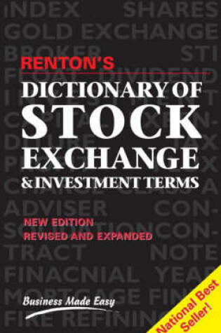 Cover of Dictionary of Stock Exchange and Investment Terms