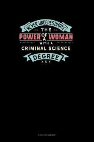 Cover of Never Underestimate The Power Of A Woman With A Criminal Science Degree