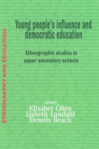 Cover of Young People's Influence And Democratic Education