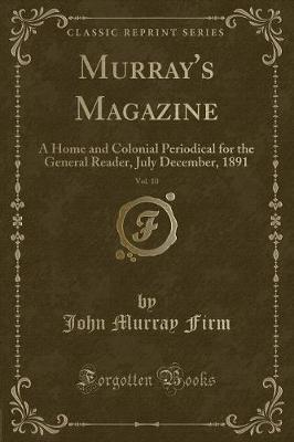 Book cover for Murray's Magazine, Vol. 10