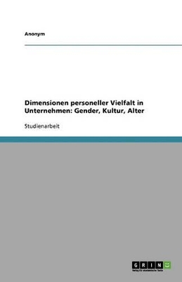 Book cover for Dimensionen Personeller Vielfalt in Unternehmen