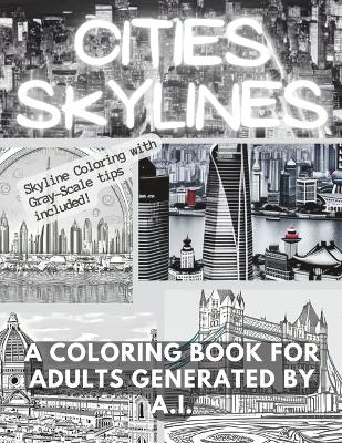 Book cover for Cities Skylines A Coloring Book For Adults Generated By AI