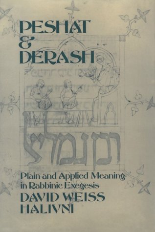 Book cover for Peshat and Derash