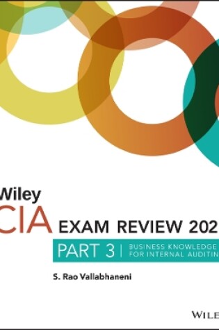 Cover of Wiley CIA Exam Review 2023, Part 3