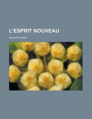 Book cover for L'Esprit Nouveau