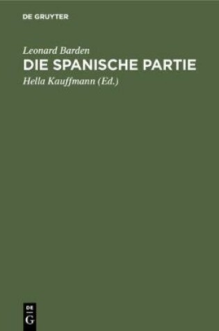 Cover of Die spanische Partie