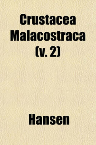 Cover of Crustacea Malacostraca (V. 2)